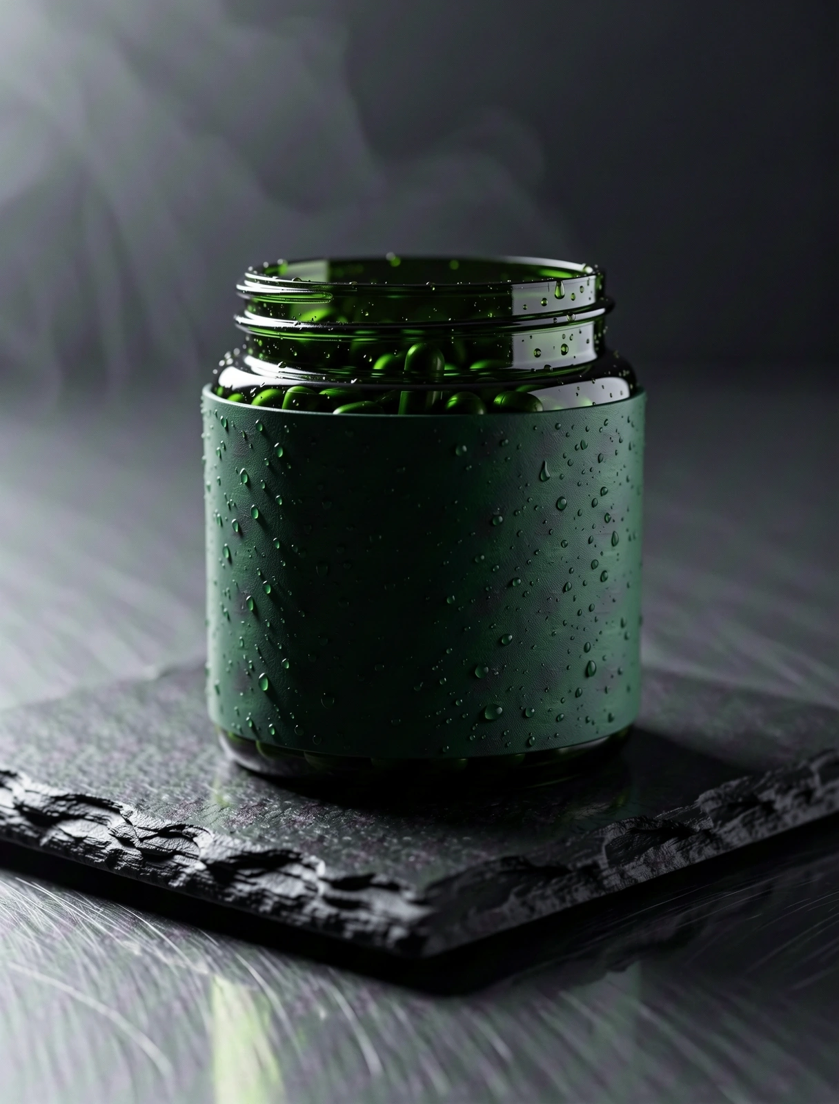 SozaPure premium supplement vessel on stone
