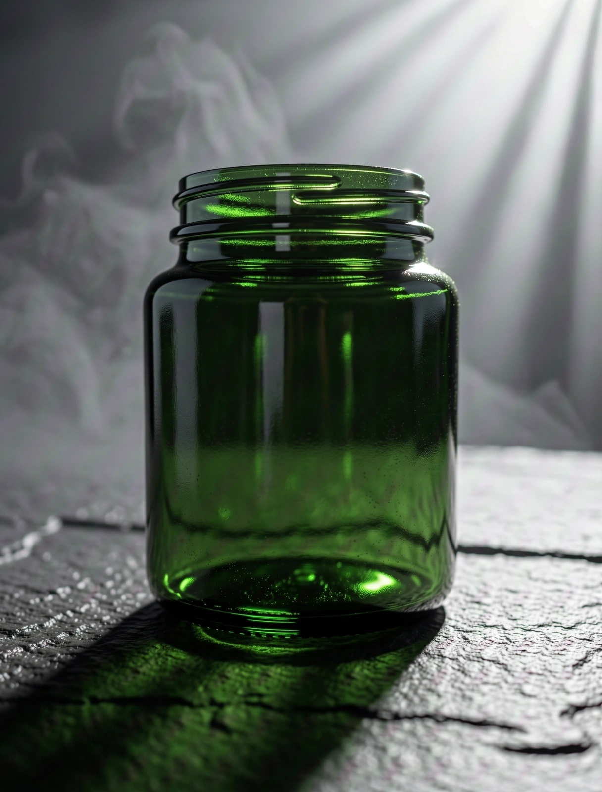 SozaPure apothecary glass jar representing data security